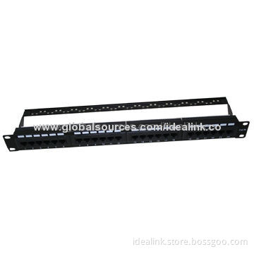 Cat6 Patch Panel, UTP, 24 Ports, OEM Orders Welcomed